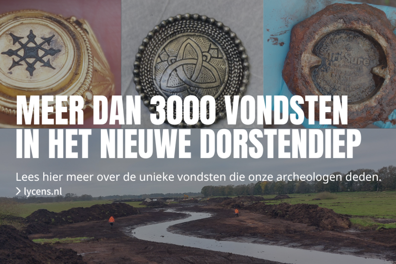 Meer dan 3000 vondsten in het nieuwe Drostendiep
