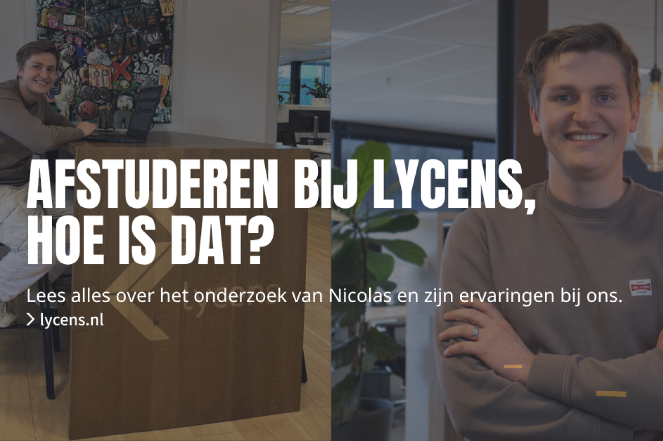 Afstuderen bij Lycens, hoe is dat?